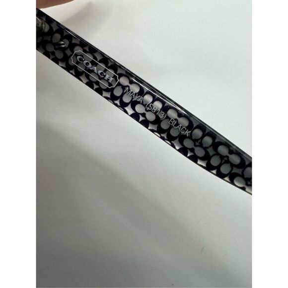 Coach Maya ladies sunglasses S813 black with case and cloth black EUC - Picture 3 of 5